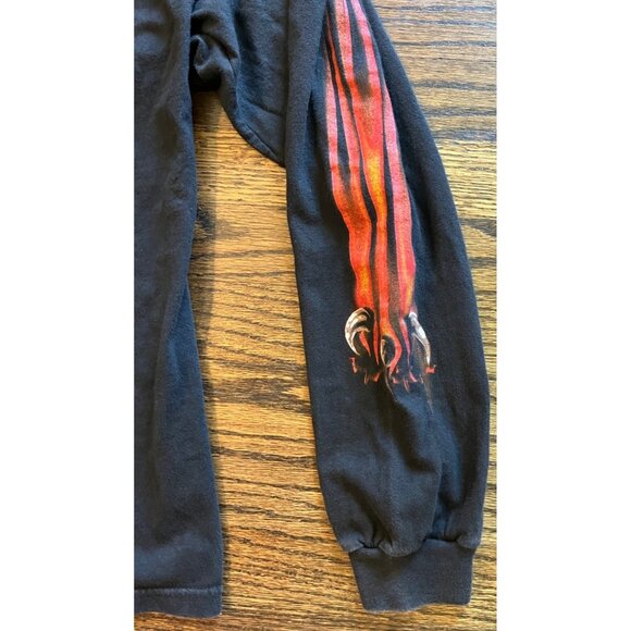 Vtg 2001 Central Harley-Davidson Shawnee, KS Flame Logo Long Sleeve T Shirt Sz L - Picture 5 of 13